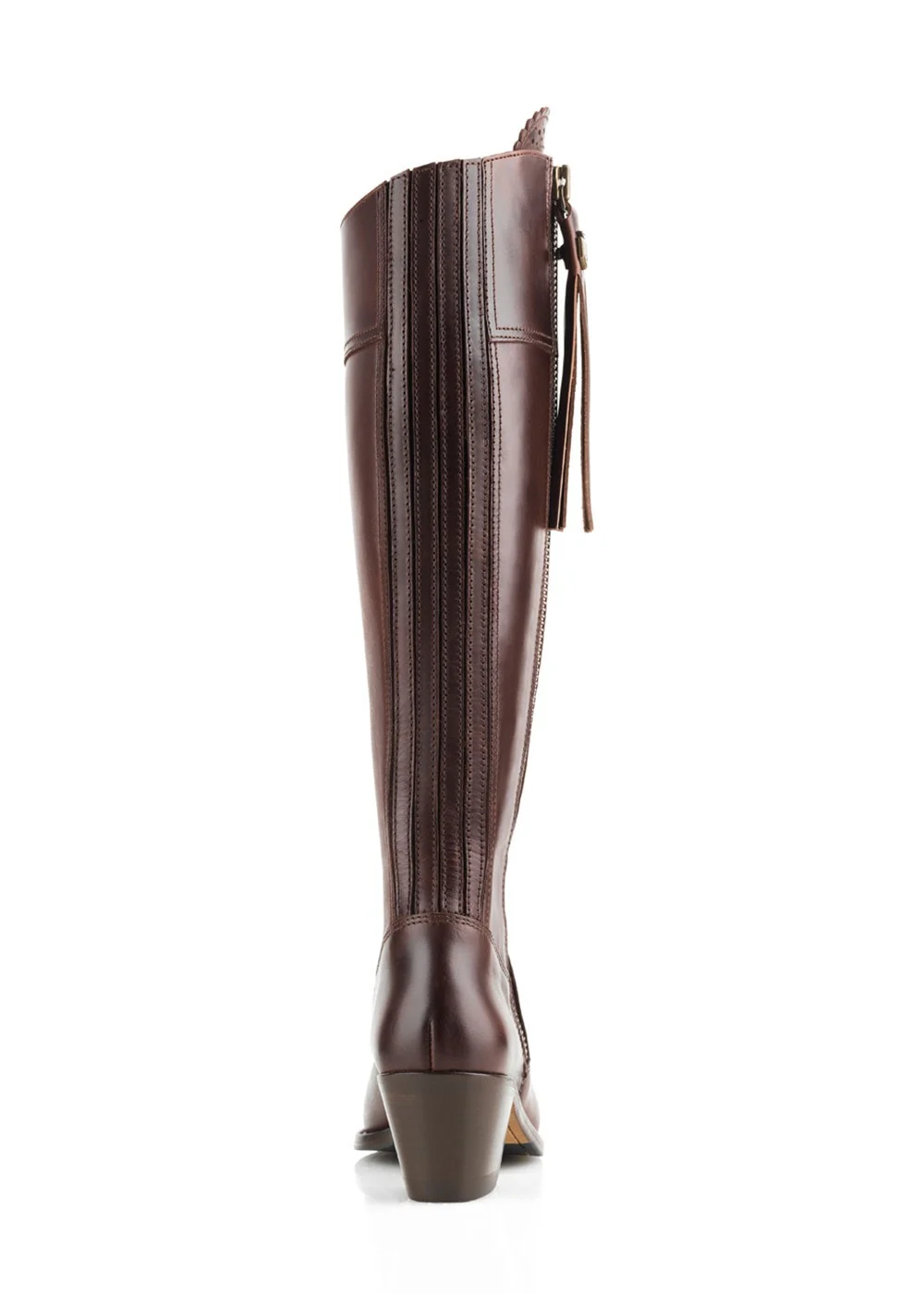 Leather Regina Heeled Boots - Image 4